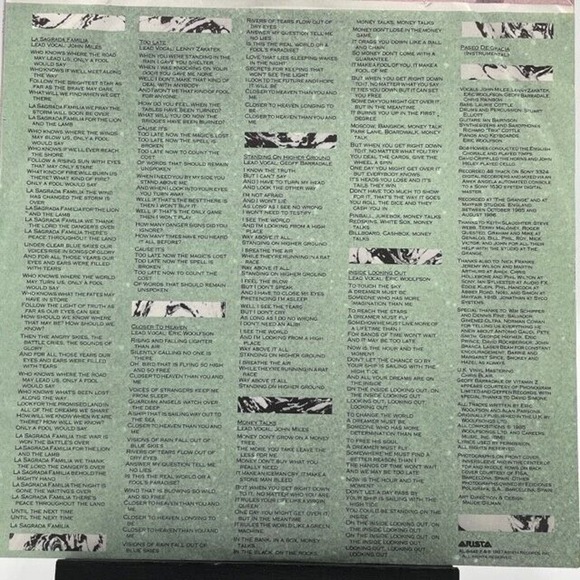 The Alan Parsons Project Gaudi Vinyl Record LP 1987 Arista AL-8448 Rock US - Picture 3 of 8